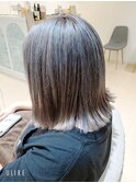 グレーアッシュ☆外はねボブ