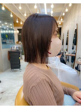 ロンドアジュール 横浜(Lond azur) イメチェンぱつっとラインが可愛い外ハネボブ♪【久保田夢美】