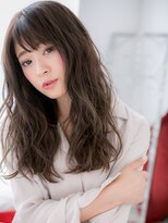 ドクターズサロン LAB 小山店&nbsp;モーブカラーの小顔グラマラスウェーブロングf小山20代30代40代