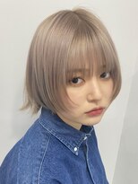 カムジーヘッドカミノウラ(COMEGHEAD KAMINOURA)&nbsp;ダブルカラーショートボブインナーカラーハイライトケアブリーチ