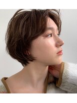 ヘア メイク ハク 横浜(hair make Haku) ＼ゆるふわショートボブ／デザインカラー×ピンクブラウン