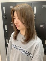 ルル(LuLu by KENJE)&nbsp;レイヤー×オリーブベージュ【藤沢/艶髪/ヘッドスパ/髪質改善】