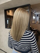 サニー 渋谷(SUNNY) バレイヤージュ、ハイライト、レイヤーロング、グレーベージュ