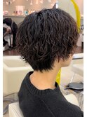 波巻きショートウルフ