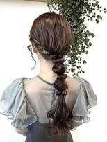 ゼスト 中野店(ZEST)&nbsp;【ZEST中野/KOTOMI】編み下ろしアレンジ/お呼ばれヘア