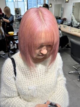 ベレーザ 渋谷(BELEZA) 10663秋色ミルクティーアッシュくすみベージュ韓国シャギーボブ