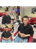 -80's American barber shop-