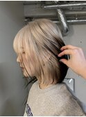 エンドカラールーツカラー抜きっぱなしブロンド