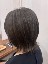 ファルベ(Farbe)&nbsp;ホワイトグレージュ/ミニウルフ/デジタルパーマチェリーブラウン