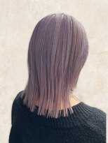 ヘアーサロン ティアレ(hair salon Tiare) 20代30代40代ラベンダーカラー×ロブヘア×小顔×切りっぱなし