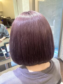 ヴィサージュプラス(VISAGE plus) 艶感たっぷり♪ボブ×ラベンダーグレージュ