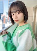 くびれヘア/顔周り/韓国/レイヤーカット/黒髪/ミディアム北千住