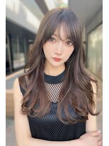リークフー(Ree cu fuu)&nbsp;くびれヘア　ショコラブラウン　ミルクティーベージュ　レイヤー