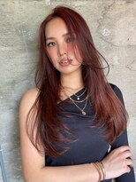 サイン 渋谷(SIGN)&nbsp;大人海外レイヤーカット透明感カラーダブルカラーワンカラー