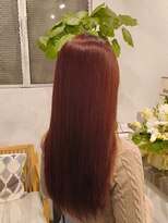 リーシュ(LEASH)&nbsp;オーダーメイド縮毛矯正＋オレンジカラー