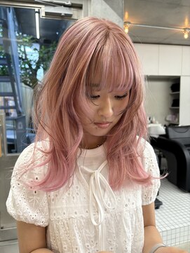 キーチェ 梅田中崎町(keych) 毛流れレイヤーカット/ミディアム/髪質改善/縮毛矯正