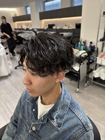 ビカムメンズヘアー 栄店(become men's hair)&nbsp;波巻きセンターパート/大人メンズヘア