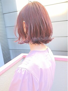 ランプ ヘアー(lamp hair) 【lamp池袋オザキ】イルミナコーラル/外ハネボブ