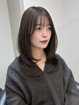 ロンド ロワール 門前仲町(Lond Loire)&nbsp;韓国レイヤーカット/くびれ巻き/前髪顔周り/セミディ[門前仲町]