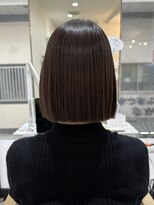 アンジュール 鹿児島中央店(UNJOUR.)&nbsp;春◎大人カジュアルうる艶ストレートボブ×無造作