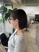 ルチア パリ(Luccica PARIS)&nbsp;切りっぱなしボブ×縮毛矯正