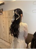 ハーフアップ