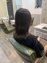 ルッカランス 経堂店(Lucca Lance)&nbsp;ワンレングスベース外ハネミディアムスタイル