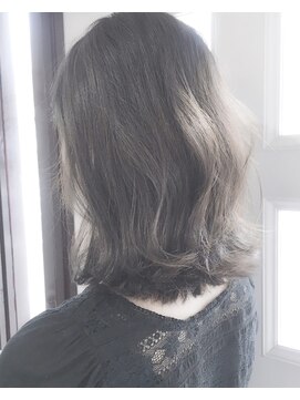 ヘアーアンドアトリエ マール(Hair&Atelier Marl) 【Marl外国人風カラー】ダークグレージュの無造作セミディ♪