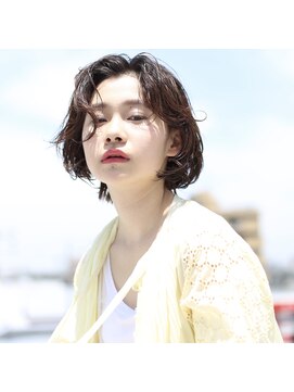 ヘアー アイス ルーチェ(HAIR ICI LUCE) ボブ　くせ毛風パーマ　アンニュイ　透明感