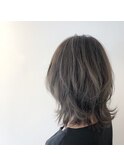 ひし形◎透明感◎セミディスタイル