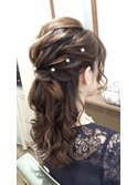 ルーズハーフアップ
