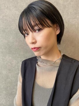 オブジェ シエル(obje't ciel) 【obje't ciel】サイドバングありの耳かけショート【永田 恵】