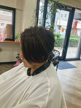 パペル(PAPEL) 大人女性似合わせカット+白髪ぼかしハイライト