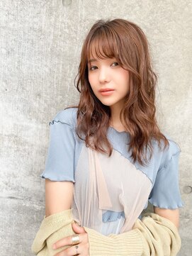 エイミー(Aimee) Aimee 10代20代　ゆるカワロング×シースルーベージュ