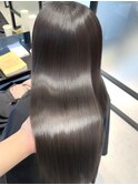 超音波髪質改善ヘアエステ/黒髪グレーベージュ/美髪