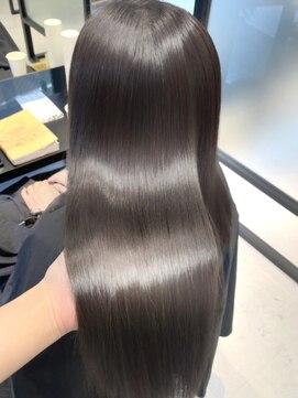 クレオ 青山(CLEO) 超音波髪質改善ヘアエステ/黒髪グレーベージュ/美髪