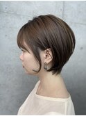 シンプル丸みショート