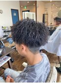 滋賀、南草津、メンズ美容室、波巻きツイストスパイラルパーマ