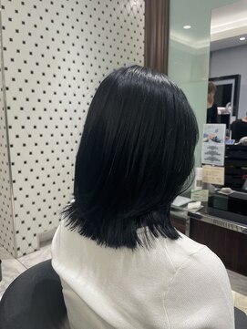 アピッシュ ギンザ(apish ginza) ブルーブラック/ブリーチなし/暗め透明感/7トーンカラー/藤野