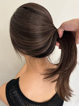 ネイロ バイ ジルブラン 葛西(NeiRo by JIL BLAN) ハイライト白髪ぼかしダブルカラーインナーカラーショートボブ