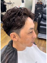 コンセプトフリッシュ(concept FRISCH)&nbsp;パーマアレンジのイケオジスタイル