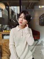 ヒュージ 表参道(huge)&nbsp;ショートボブ/ニュアンスパーマ/顔周りカット/レイヤーボブ