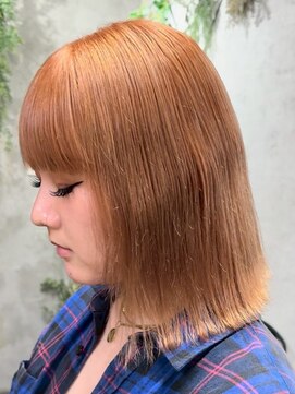 アポロ 横浜駅店(apollo) ブリーチ/ミディアムヘア/デザインカラー/フェイスフレーミング