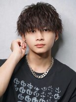 MEN'S HAIR BLEACHi 北18条店【12月5日オープン（予定）】 【BLEACHi】ウェーブショートマッシュ【numberA.×BLEACHi】