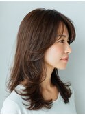 クラゲヘアー/小顔/ココアベージュ/オリーブグレー/川西