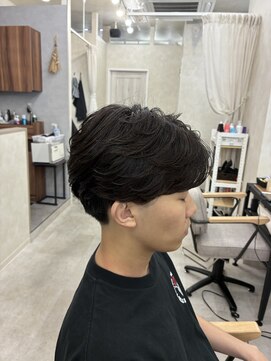 フェザーパーマ/ニュアンスパーマ/メンズパーマ/韓国