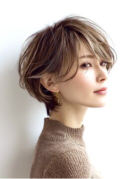 ハーツ(Heart's) 40代50代60代/脱白髪染め白髪ぼかしハイライト/ショートヘア