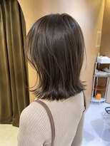 サボ 栄店(sabo)&nbsp;外ハネミディアム × グレージュ × レイヤーカット