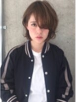 アレーン ヘアデザイン(Alaine hair design) ヌーディハイライト×耳掛けBOB