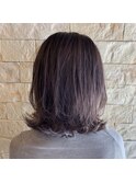 外ハネボブ×上質なラベンダーアッシュ♪♪